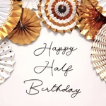 ハッピーバースデー　ハッピーハーフバースデー　誕生日　飾り　ワイヤークラフト　ワイヤーアート　レターバナー