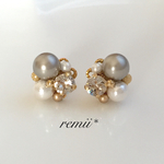 luxury  pierce-プラチナ-ピアス＊イヤリング