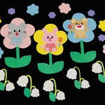 春の壁面　保育　花