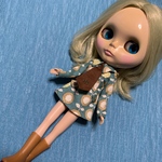 ブライス、リカちゃん用アウトフィット、ブルー