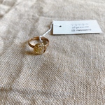 dryflower mini ring gold/ドライフラワー  レジン