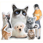 名入れ可★ペットの写真からオーダー クッション★ 犬•猫•ウサギ•小動物