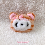【B・ピンク】寅ちょこぱんフェイスチャーム♪