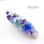 本物のお花のヘアクリップ　レジン　ヘアアクセサリ―