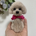 動物ぽんぽん　トイプードル   ベージュ（サイズ小）