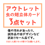 アウトレット虫カード3点セットC