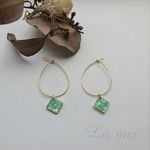  *green shell*ピアス