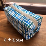 該当者様専用です　ミナモblue  スクエアポーチとスカイフラワー巾着