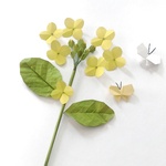 折り紙　菜の花とちょうちょ　壁面飾り
