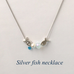 かわいい☆銀の魚のネックレス