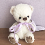 新作　テディベア　うさぎ帽子　ホワイト　テディ　teddy  かわいい　帽子