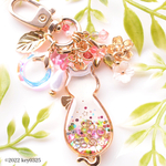 降り積もるシリーズ　春待ち桜にゃんこチャーム