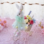 ≪うさぎの花便り≫ミント ふんわり可愛い♡癒しの動物 フラワーアレンジメント