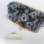 ミナペルホネン　親子　がま口　rosy グレー ハンドメイド