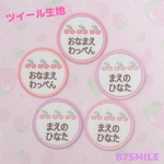 ❁⃘ツイール❁⃘*.ﾟまるいお名前ワッペン♡さくらんぼ♡