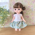 セット送料無料♡ブラウス、小花柄スカート＊メルちゃん メルちゃん服 ソランちゃん ソランちゃん服
