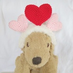わんこ用ヘアバンド！バレンタイン☆L