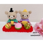 送料無料＊ひなまつり編みぐるみ①