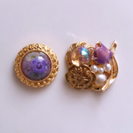 ボタンアクセサリー(ピアス・イヤリング)