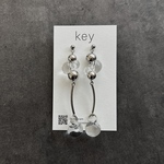 ▷ 鈴丸ビーズ × シルバー ピアス / イヤリング