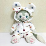 再販＊ジェラトーニ♡耳付き♪パーカー♡ホワイト×カラフルドット