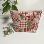 リボンクマのマチ有りポーチ❤︎Ｂ❤︎ハンドメイド