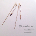 triangle＆chain　ピアス・イヤリング