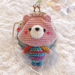 くまちゃんがま口ストラップ🐻