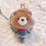 くまちゃんがま口ストラップ🐻