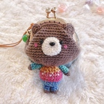 くまちゃんがま口ストラップ🐻