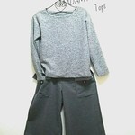 綿カットソーのプルオーバー