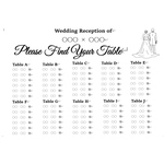 シーティングチャート　〜席次案内をオーダーメイドで作成いたします！〜（PDFデータを作成します！）