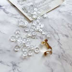 【50個】イヤリング用　シリコンカバー バネ式イヤリング用　痛くなりにくい　 アクセサリーパーツ　ハンドメイド　DIY B002