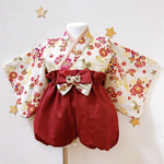 ハンドメイド✿ベビー袴＋ヘアバンド２種