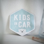 【しろくま】KIDS IN CAR マグネットステッカー