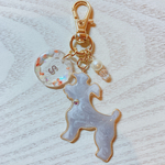 わんこ×イニシャル キーホルダー(シュナ)