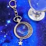貴方だけの宇宙 時計キーホルダー(ブルー)