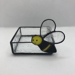 ステンドグラスのハチの小物入れ♪