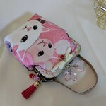 キュートな猫ちゃん☆がま口 ポーチ 持ち手付きでゆらゆら