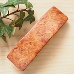 花梨瘤で作ったシンプルなバレッタ（カリンKM1）長さ9.0cm×幅2.5cm