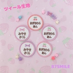 まるいお名前ワッペン❁ツイール❁さくらんぼ or りぼん❁4.5cm