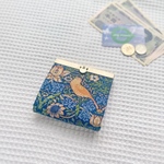 洋裁の先生が作る【お財布】折り財布　ミニ　がま口　文鎮　ウィリアムモリス　いちご泥棒
