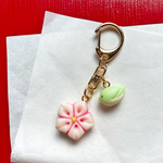 はんなり　本物みたいな　春の和菓子　桜　ウグイス　キーホルダー　チャーム