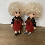 コーデュロイサロペットセット レッド ミキマキちゃんサイズ