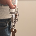 タイガーアイのカラビナのキーリング70㎜・父の日のプレゼントや男性への誕生日プレゼントに