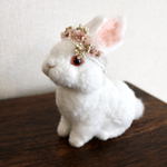 羊毛フェルト　うさぎ　花冠セット🌸