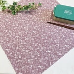 50×50くすみピンクねこ柄 お弁当ハンカチ お弁当包み ランチクロス 大きめ 女の子 大判ハンカチ 大人用 子供用 小風呂敷 綿風呂敷