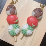 三色練り切りのお団子チャーム