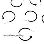 数量限定(6pcs)BLACK rubber pierce parts