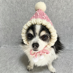 犬 ピンク SSサイズ ニット ぽんぽん 帽子 ♡ 猫 ペット 犬 被り物 かぶりもの サンタクロース クリスマス 小人帽 ニット帽